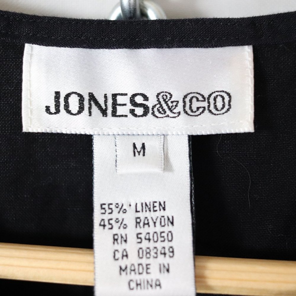 ❌SOLD❌vintage black linen lagenlook tunic top - Picture 7 of 7